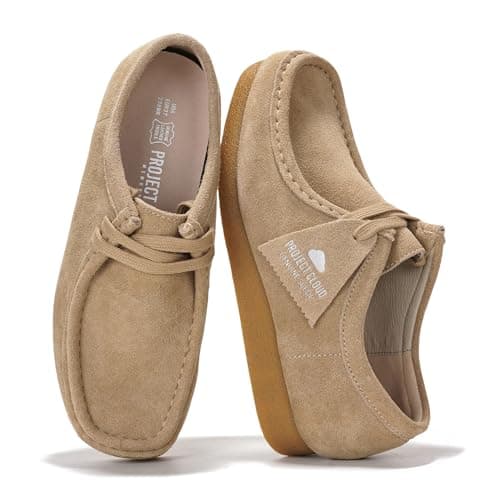 100% Genuine Leather Womens Shoes Easy Slip-On Oxford Shoes for Women Wheat