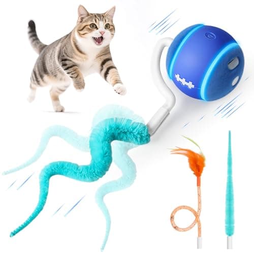 ddxcoo Interactive Cat Toy Ball for Indoor Cats with 3-Mode Touch Activated