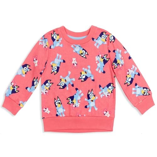 Bluey Big Girls Sweatshirt Pink 10-12