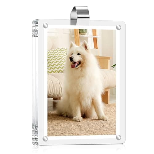 Drytuns Car Visor Photo Clip Car Picture Holder, Acrylic Magnetic Picture Frame Magnetic Photo Frames for Refrigerator for Car Refrigerator Home School Office