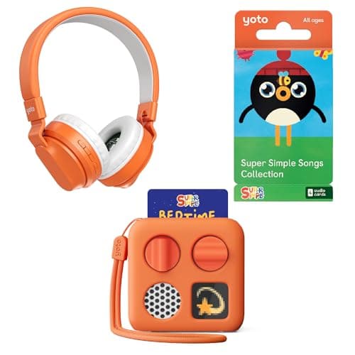 Yoto Mini (2024 Ed.) Kids Audio Player + Super Simple Songs + Headphones