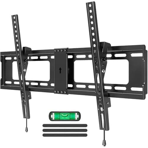 MOUNTUP TV Wall Mount Tilting TV Mount Bracket for Most 37-82 Inch Flat Screen/Curved Low Profile Wall Mount Saving Space Max VESA 600x400mm Hold up to 132 lbs Fit 16" 18" 24" Stud