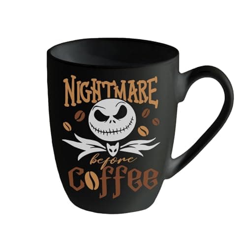 Pycat Ceramic Black Coffee Mug Gifts, Skeleton Coffee Tea Cup with Handle