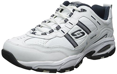 Skechers Men's Vigor 2.0 Serpentine, White/Navy, 6.5
