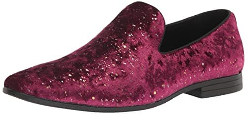 Stacy Adams Stellar Glitter Slip-On Loafer Burgundy 7 M