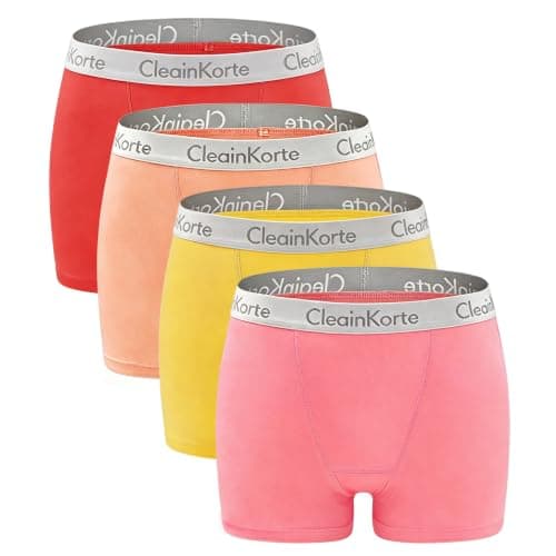 Cotton Boy Shorts Underwear for Women Full Coverage Boxer Briefs 4 Pack
