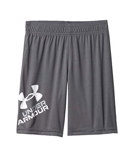 Under Armour Boys' Prototype Performance Shorts, Elastic Waistband, Gray Symbol, 2T