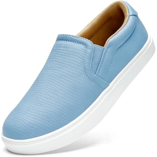 STQ Women Slip On Shoe with Memory Foam Casual Denim Blue Size 10