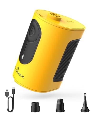 HYVOHEX Portable Air Pump for Inflatables,8000mAh Air Mattress Pump