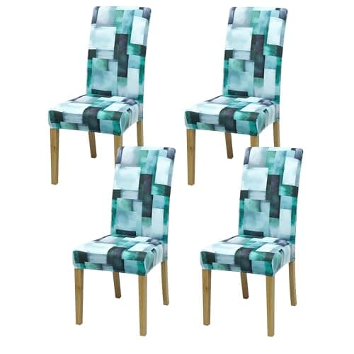 DREAHOTEXTIL Dining Chair Covers, Dining Room Chair Cover Set of 4