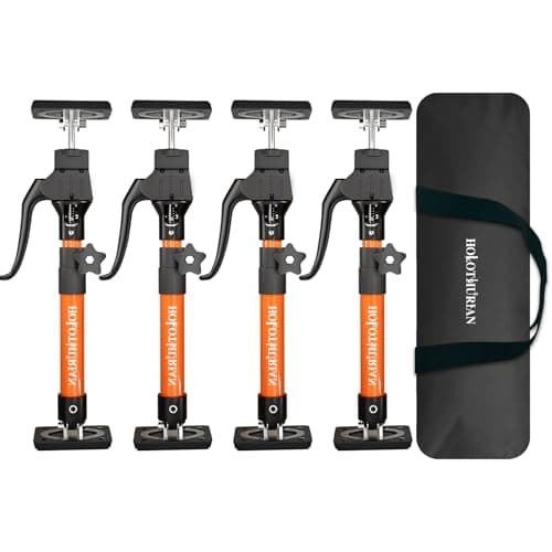 HOLOTHURIAN Cabinet Jack Support Pole, 15.8" - 23.6 inches Third Hand Tools Adjustable Support Pole, 3rd Hand Support System for Upper Cabinet Installation, 200 LB Capacity, 4-Pack