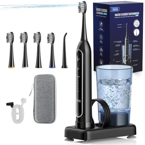 Benhip 2-in-1 Electric Toothbrush with Water Flosser Combo for Adult