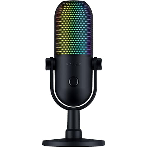 Razer Seiren V3 Chroma RGB, Stream & Game Reactive, USB Microphone, Black