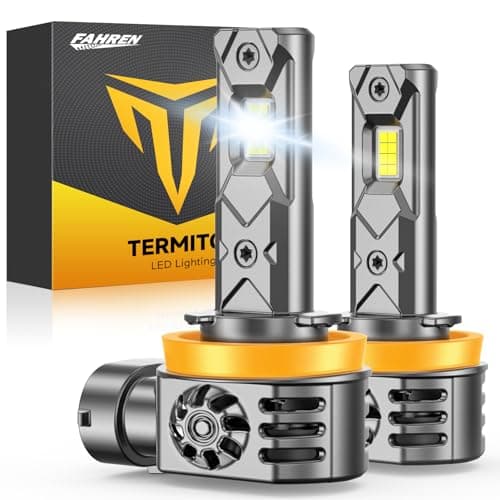 Termitor 2026 New Gen H11/H8/H9 Light Bulbs, High-Performance Bright 70000LM 1400% With 16CSP Chips, 1:1 Mini Size Plug-N-Play, 10 Years Lifespan IP68, Turn Signal Light Assemblies Pack of 2