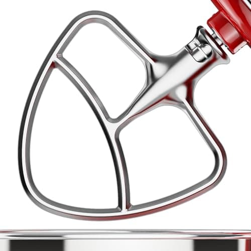 Stainless Steel Paddle Attachment for Kitchenaid Stand Mixer, Fits 4.5-5 quart Tilt Stand Mixer Bowls, Stainless Steel Kitchen Aid Attachments by FGREEBLE