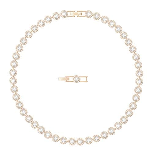 Swarovski Una Angelic All-Around Choker Necklace, Clear Swarovski Crystals and Matching Crystal Pavé with a Rose-Gold Tone Finish Setting