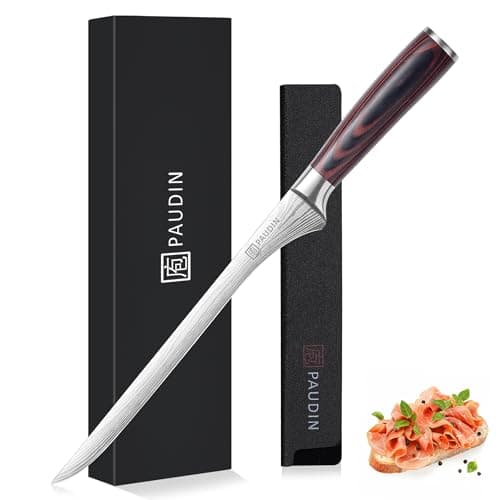 PAUDIN Ham Slicing Knife,10 Inch Carving Knife for Meat Cutting