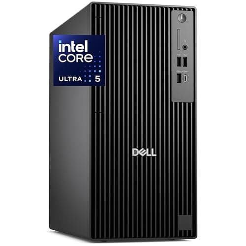 Dell Pro Tower Plus QCT1250 Business Desktop, Intel Core Ultra 5-235, 32GB DDR5 RAM, 1TB PCIe SSD, DVDRW, 3x4K DP, Copilot AI Assistant, TPM 2.0, 2X Type-C,Windows 11 Pro for Workstation
