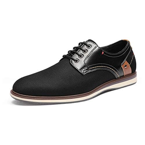 Bruno Marc Men's LG19012M Dress Shoes Casual Business Oxford Sneaker Shoes, Black, Size 8