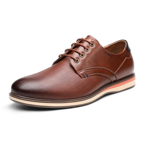 Bruno Marc Men's Casual Dress Oxford Sneakers Shoes Brown Size 6.5 M US LG19008M-1