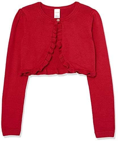 Gymboree Girls' and Toddler Dressy Vests and Shrugs, Salsa RED Faux Fur, 5T