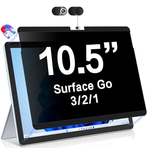 ZOEGAA Magnetic Privacy Screen Protector Compatible with surface go 10 inch, Removable&Reusable Anti Blue Light Filter