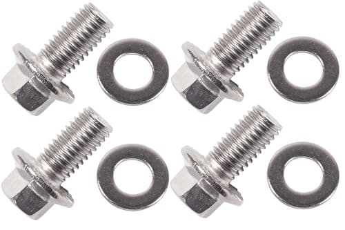 90080-11373 Skid Plate Bolts Compatible with Toyota 4Runner Tacoma FJ Cruiser Tundra Sequoia Land Cruiser 304 Stainless Steel 12mm Hex Head 4 Pack