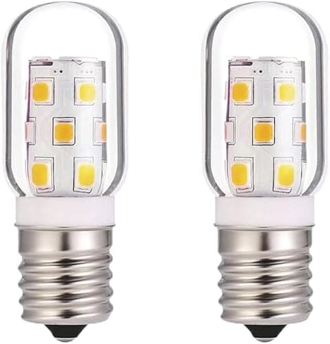 Kellarosses LED Microwave Bulb 3W E17 6000K 2-Pack