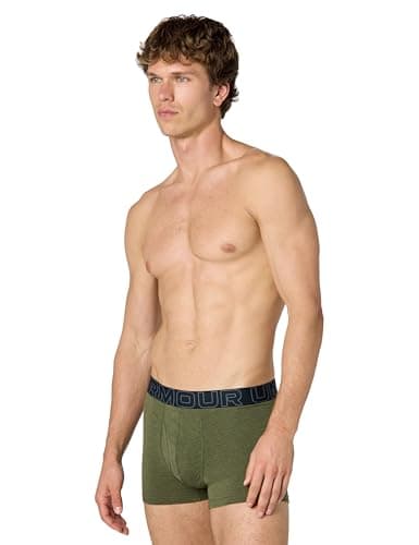 Under Armour Men's Cotton Boxerjock Brief Underwear, 3" Inseam, 3-Pack, Marine Od Green, 4X-Large