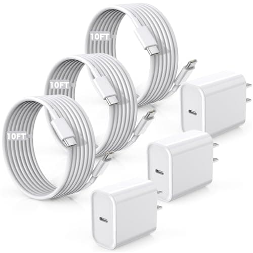 Fast Charger for iPhone 17/16/15 Charger,10FT Extra Long Fast Charging 3Pack Block USB-C to USB C Fast Charging Cable Cord for iPhone Air/17 Pro Max/iPhone 16 Pro/16 Plus/15 Pro Max,iPad Pro/Air/Mini