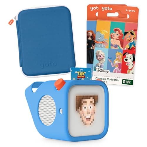 YOTO Player (3rd Gen.) Kids Disney Audio Player Bundle, Blue, 4+
