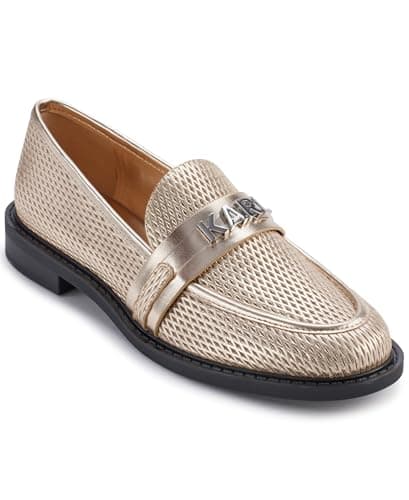 KARL LAGERFELD Paris Women's Shoes Women's Shoe,White Gold, 6