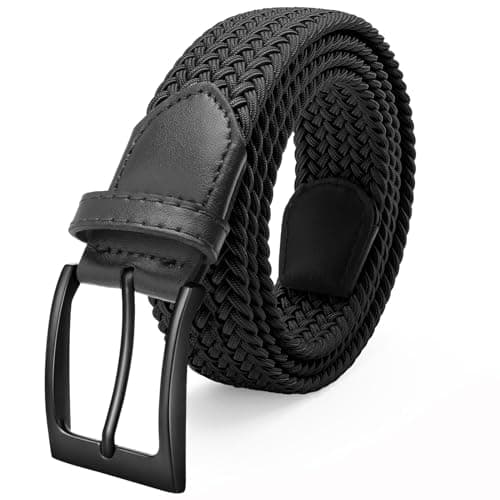 FAIRWIN Men's Golf Belt, 1 3/8" Stretch Braided Elastic Woven Belt