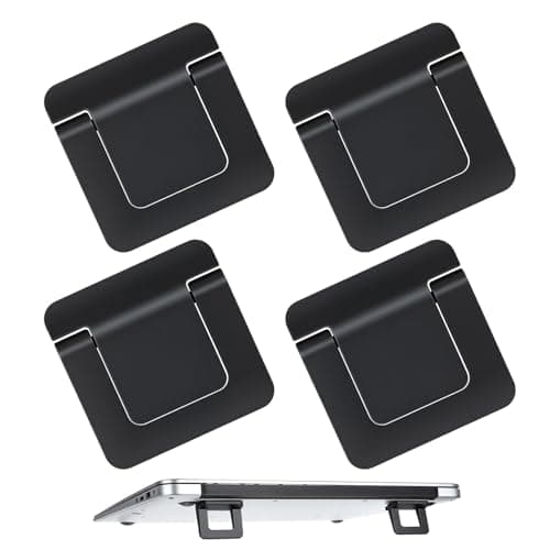 WJIAAA Laptop Feet, 4 Pcs Portable Lightweight Small Laptop Stand, Ergonomic Cooling Keyboard Lifter for for Most Keyboards Laptops