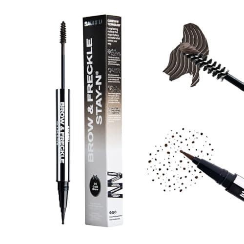 Sacheu Brow & Freckle STAY-N, 2-in-1 Brow Gel & Freckle Pen, Cold Brew
