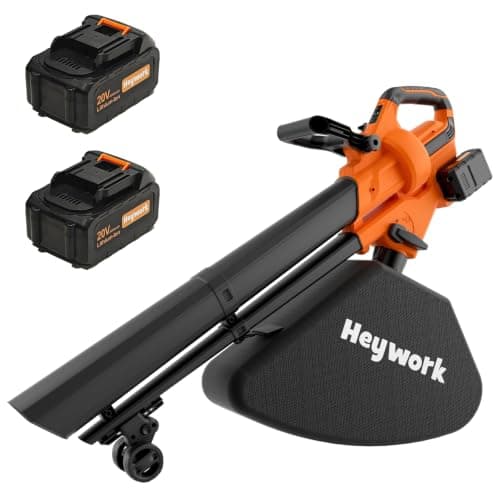 HEYWORK 40V Yard Blower Vacuum, 6-Speed Leaf Mulcher
