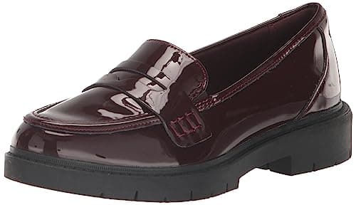 Clarks Red's Westlynn Ayla Loafer, Burgundy Patent Synthetic, 5 Medium US