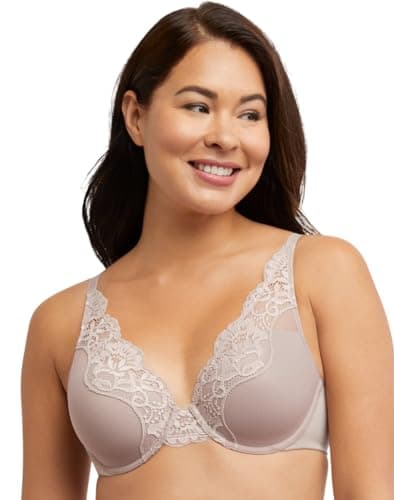 Bali Women's One Smooth U Lace Underwire Bra, Comfort Stretch Full-Coverage Convertible Bra