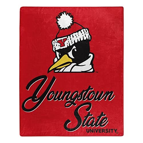 Northwest NCAA Youngstown State Penguins Unisex-Adult Raschel Throw Blanket, 50" x 60", Signature