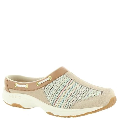 Easy Spirit Travelport Women's Slip On, 10 E US, Natural-Wood-Ash-Multi