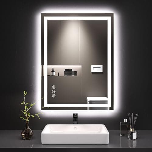 LOAAO 24"X32" LED Bathroom Mirror with Lights, UL Listed