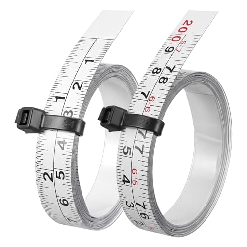 78 Inch/200cm Adhesive Measuring Tape, Peel and Stick Tape Measure (White)