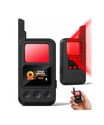 Hidden Camera Detectors, Anti-Spy Wireless Signal Scanner with LED Screen, Protable GPS Tracker & Bug Detector, SOS & Lighting 8 Modes for Airbnb, Hotel, Bathroom, Office, Car Travel Security