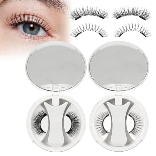 Higu clace Magnetic Eyelashes with Applicator 2 Pairs Magnetic Eyelashes No Glue Needed Reusable Magnet Lashes Natural Look Easy to Wear and Remove(NZH-A+G)
