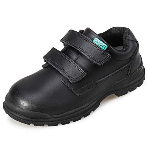 UOVO Boys School Uniform Shoes Non-Slip Oxford Sneakers Formal Loafers Dress Shoes Little Kid Black Size 3