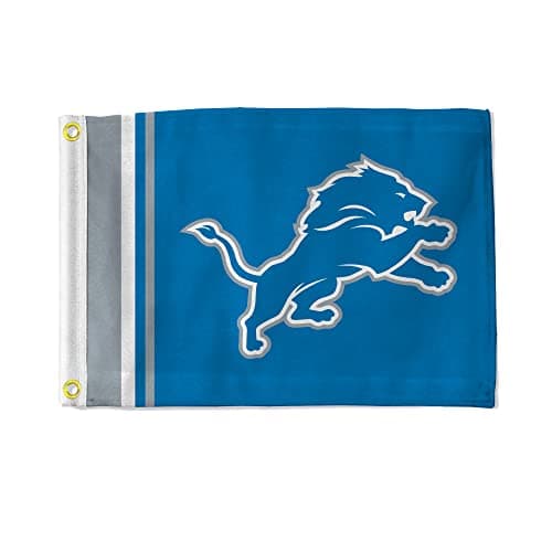 Rico Industries NFL Detroit Lions Stripes 12" x 17" Flag Utility Flag - Double Sided - Great for Boat/Golf Cart/Home ect.