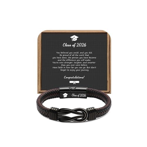 JoycuFF Graduation Gifts for Men Him 2026 High School College, Class of 2026 Bracelet for Son Grandson