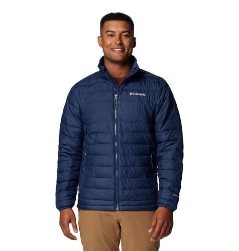 Columbia Men's Powder Lite II Jacket, Collegiate Navy, 1X Big