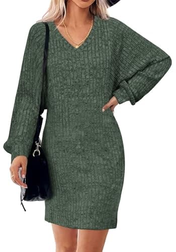 Sweater Dresses for Women Fall Winter Long Sleeve Dress Teacher Outfits