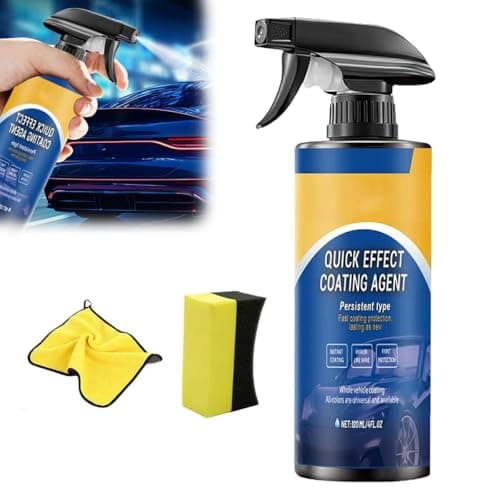 Advanced Car Quick-acting Coating Agent Spray, 3 in 1 High Protection Quickly Car Coatings Spray Car Scratch Wax Polish Sprays Waterless Wash (1Pcs)